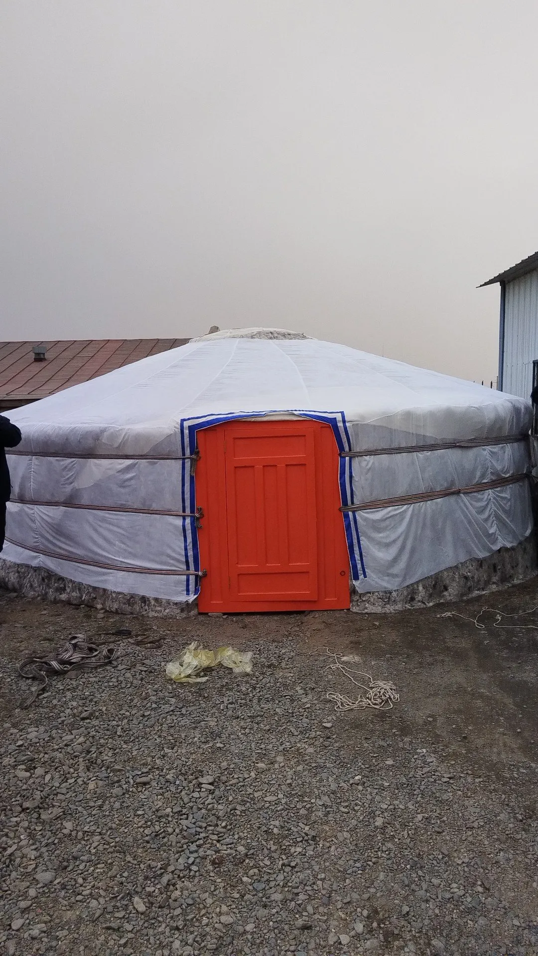 De woontent is gereed voor gebruik